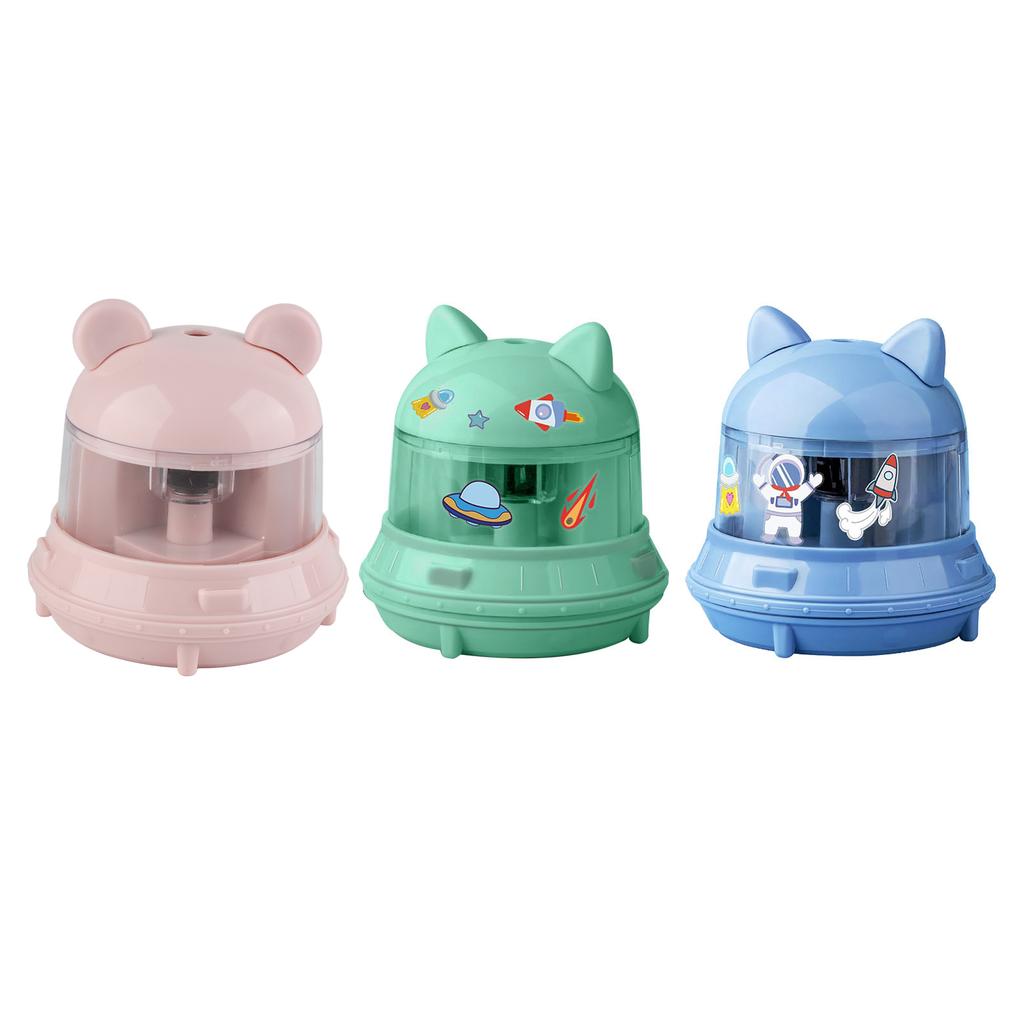Electric Pencil Sharpener Cartoon Battery Powered Electric Pencil Sharpener for Kid Students