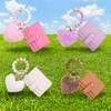 Silicone Beaded Wristlet Keychain Tassel Design Leather Tassel Wallet Keychain  Daily Accessory