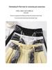 Women's Summer Wide-Leg High Waist Pants with Draped Silk Scarf Belt