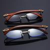 2pc Unisex Frameless Sunglasses for Driving And Fishing UV Protection Cut Edge Design Special for Men And Women