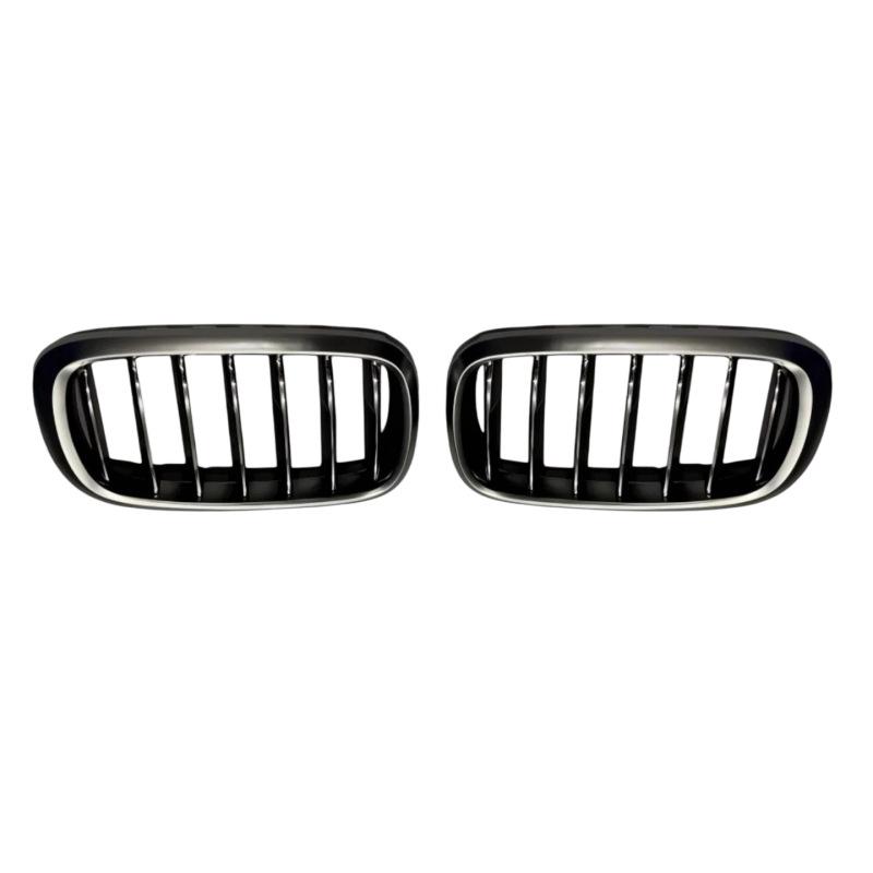 Compatible Front Mesh Kidney Grille & Air Vent for BMW X6 F16