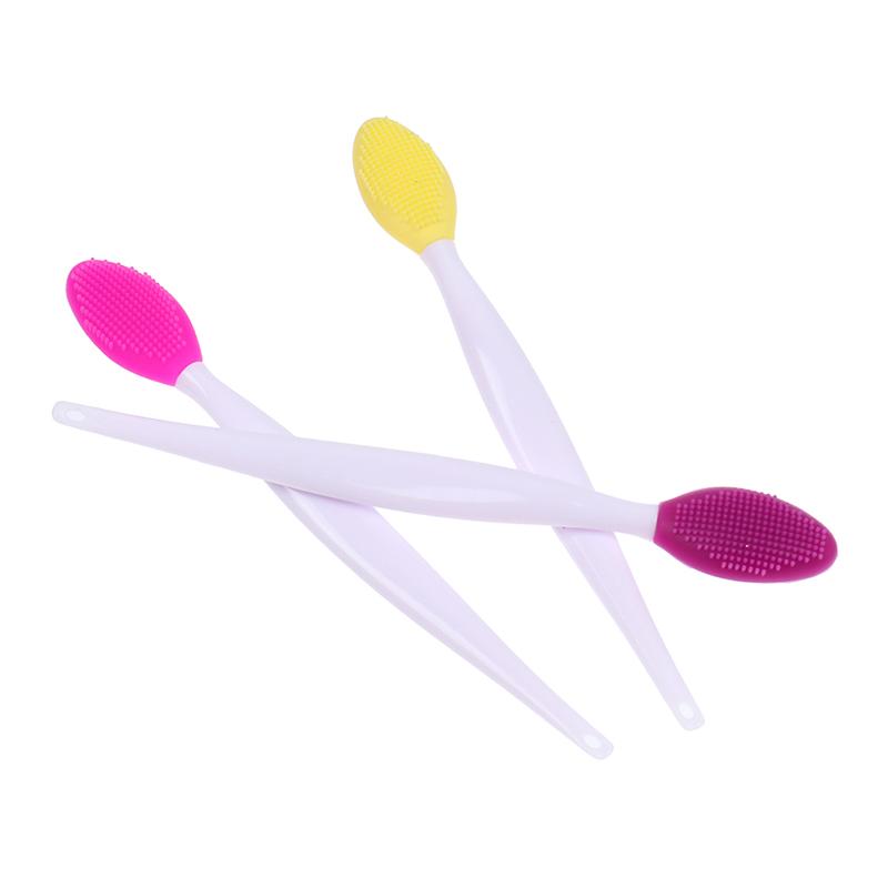 Double Sided Silicone Nose Blackhead Remover Brush Exfoliating Cleaning Tool