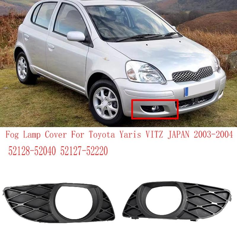 Front Bumper Fog Light Frame Front Bumper Hole Cover Fog Lamp Cover Fortoyota Yaris VITZ 52128-52040 52127-52220