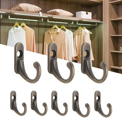 10 Peças Ganchos de Parede Antigos Fortes para Pendurar Roupas Casacos Cabides Decoração de Casa