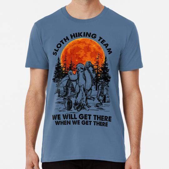 Sloth Hiking Team We Will Get There T-Shirt L