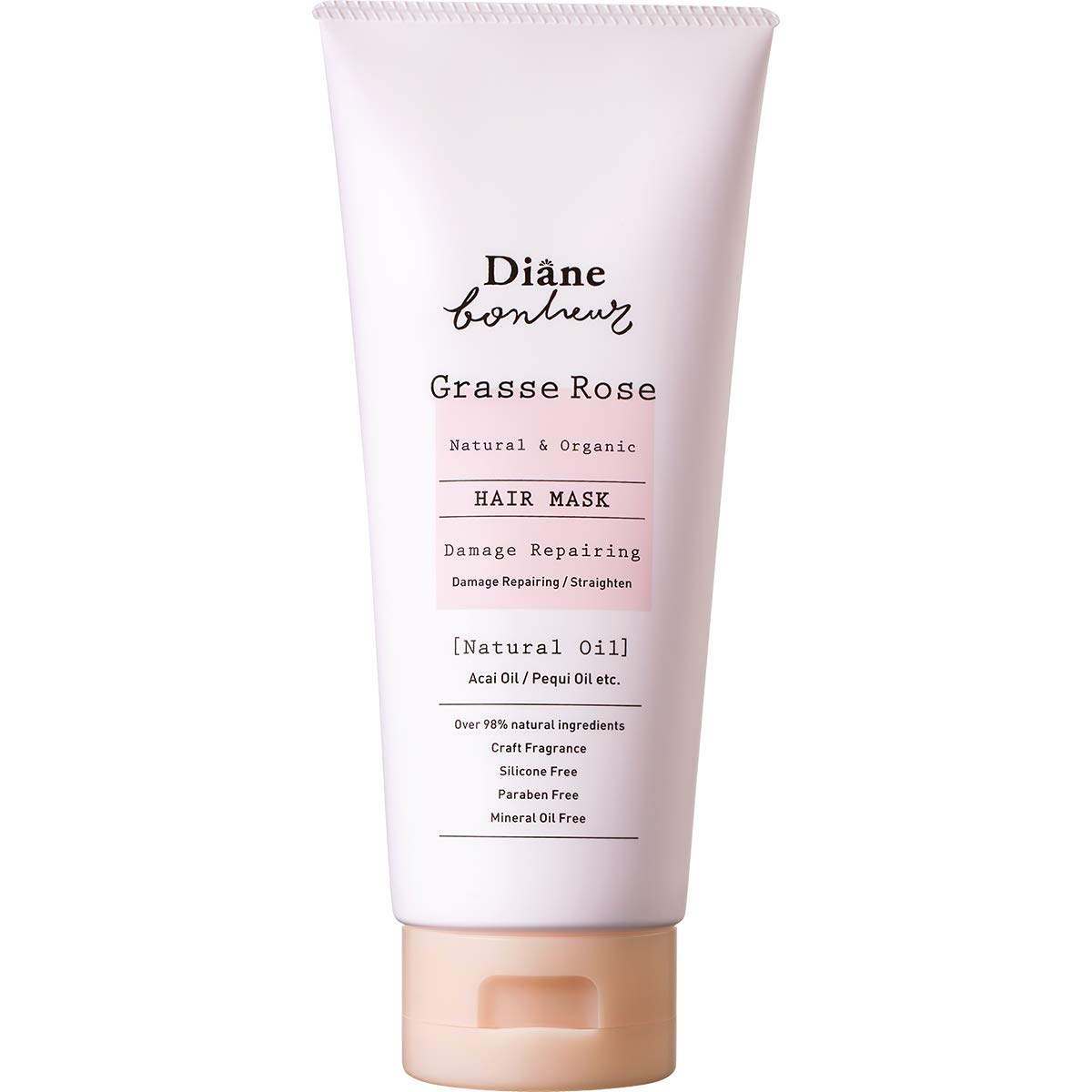 

Hair Mask Rose Raspberry Scalp Care Damage Repair Diane Bonheur 150g Non-Silicon [Grasse & Scent]