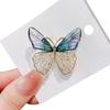 Trendy Rhinestones Butterfly Pin Brooch Dazzling Butterfly Pin Brooch with Rhinestones Women's Fashion Jewelry Accessory