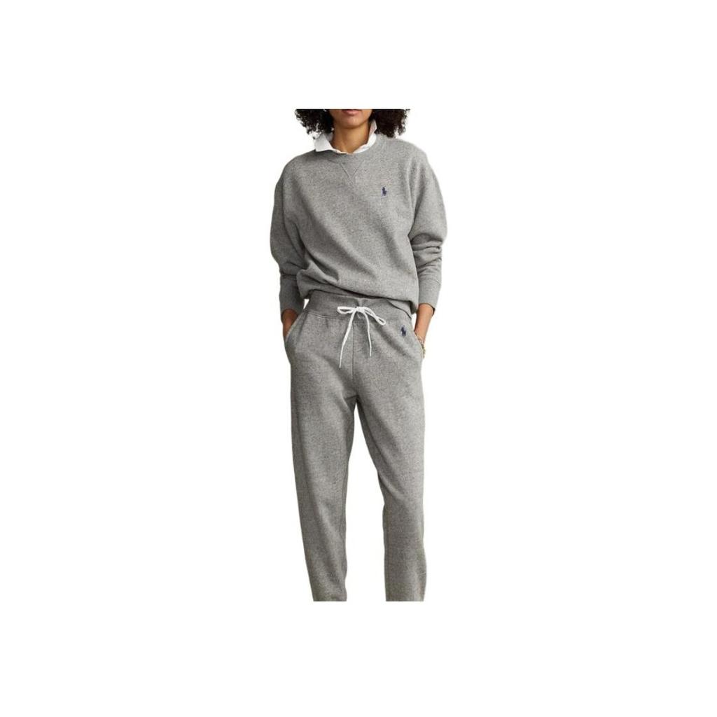 Polo Ralph Lauren Besticktes Rundhals Langarm Sweatshirt Damen Sweatshirt Grau WMPOKNINFB20701-020