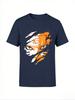 Naruto Naruto Tear Style Tshirt for Men with Anime Pattern Printed Short Sleeve Fashion High Quality Trendy Cotton Top