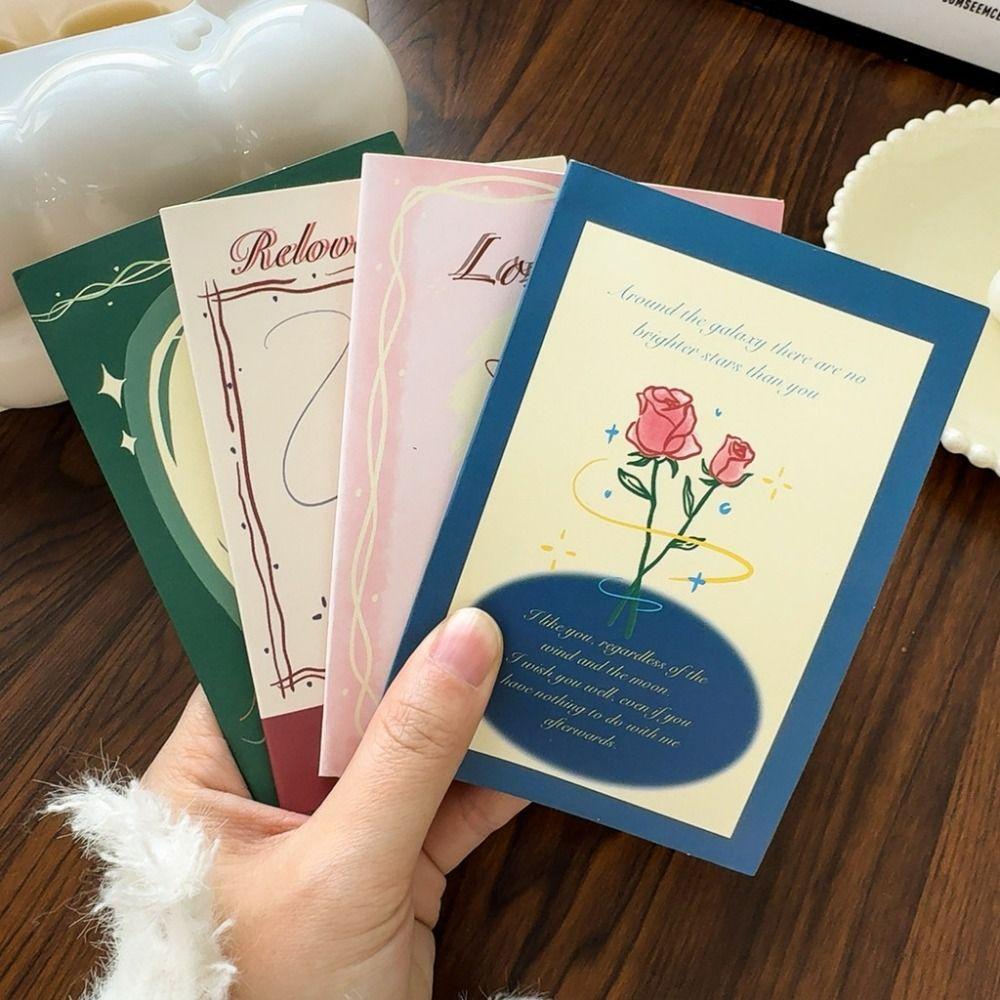Pop Up Love Greeting Card Rose Blessing Card Romantic Valentine's Day Card  Wedding Invitations