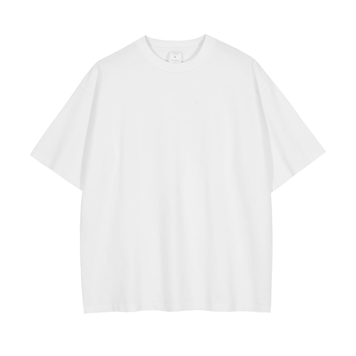 

310 г/м² 100% хлопок стираная футболка с индивидуальным принтом мужские футболки персонализированная футболка XXL белый