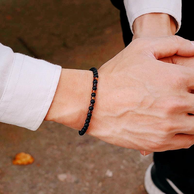 Modna Męska Bransoletka Naturalne Oko Tygrysa Cesarski Mały Kamień Koraliki 4mm Bransoletka Męskie Akcesoria Biżuteria Plażowa Bohemia Pulsera