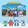 Robocar Poli 4 Pack Poli + Amber + Roy + Helly Transforming Robot Toys, 4" Transformable Action