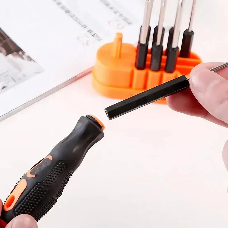 8-in-1 Mini Screwdriver Set Multi-Functional Interchangeable Phillips Flathead Bits Portable Aluminum Alloy Tool