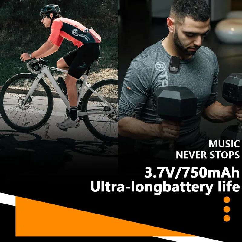 Bike Bluetooth Speakers Portable Dual Pairing FM Radio TF Card Support Wireless Collar-clip Speaker for Cycling Hiking Camping