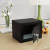 Boîte Coffre-Fort à Pièces en Acier Compacte Double Serrure à Clé Pas Besoin de Batterie Boîte de Sécurité pour Dépôts Domicile Bureau Cadeau Parfait pour les Vacances Anniversaire Moderne Durable