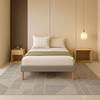 Mina - Solide et Confortable Sommier Tapissier gris Pieds en 20 cm pour matelas en 80x200 - 13 Lattes - Montage