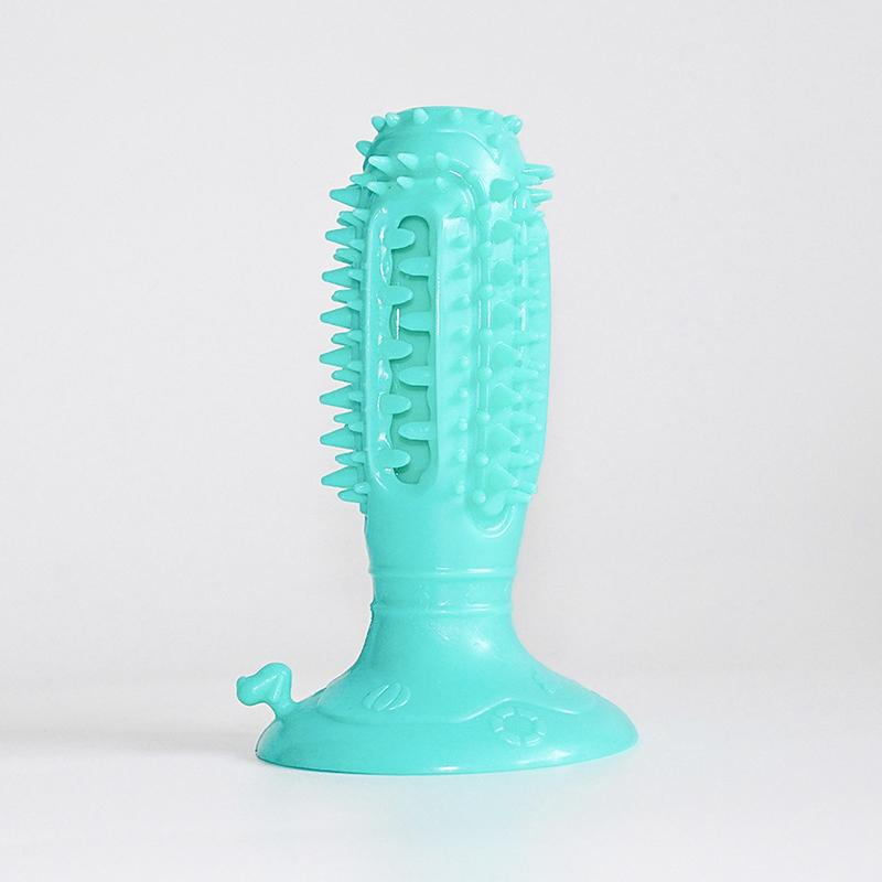 Dog Chew Toys Squeaky Teeth Chew Stick Toothbrush Cleaning Toys Durable Rubber Interactivee Dog Toys For Aggressive Chewers