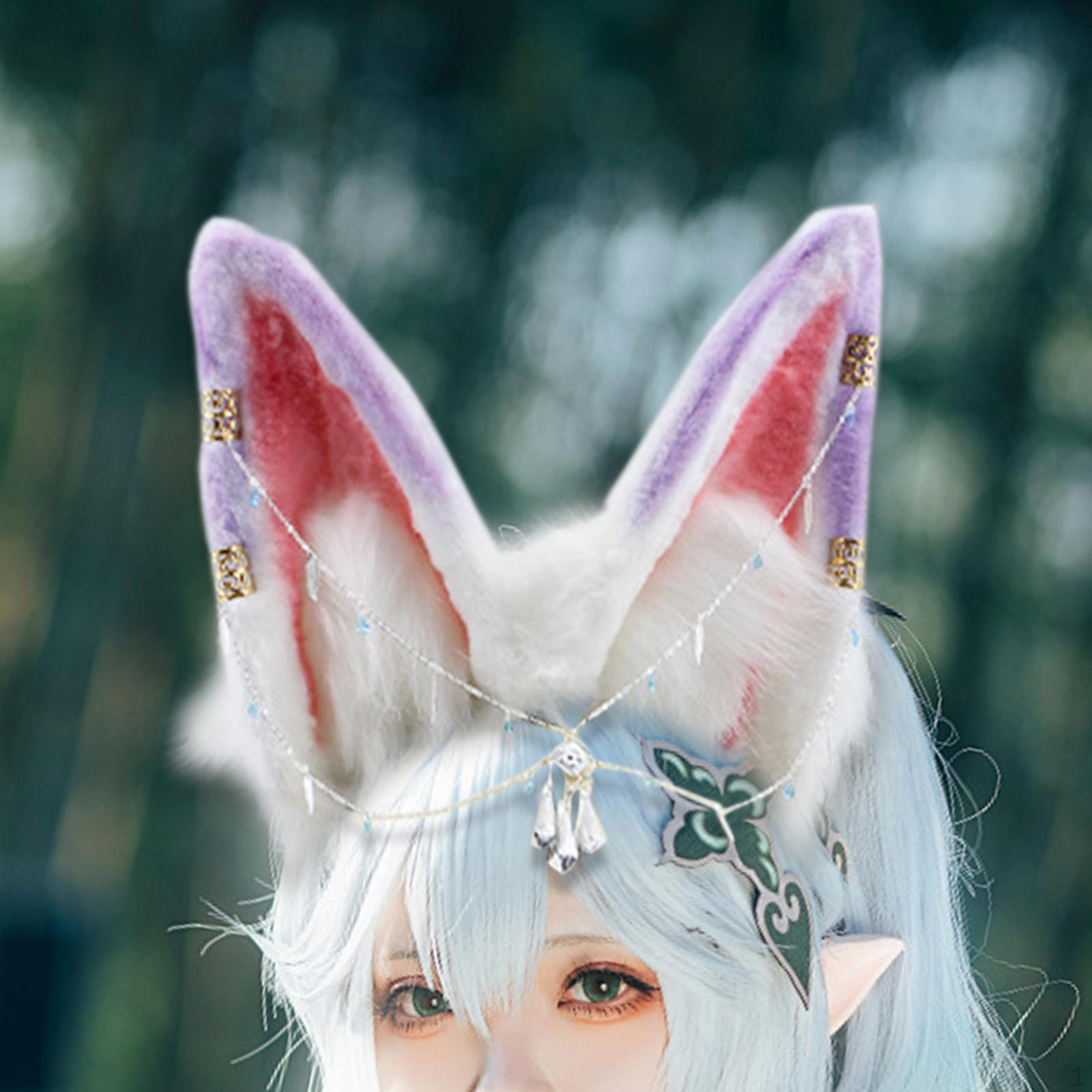 

Ободок Ушки Животных Аксессуар для Волос для Женщин Девочек Маскарадный Костюм фиолетовый