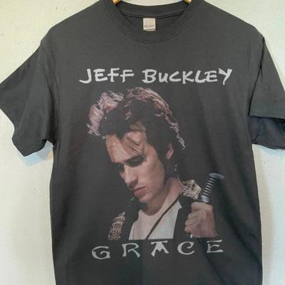 Jeff Buckley 100% Cotton T-shirt Mens Tees Top Black Color Reprint Gift for Men Women Shirt Men Women