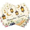 Ramadan Kareem Placemats Crescent Design for Eid Al-Fitr Celebrations & Home Dining Decor Rectangular Table Mats