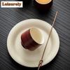 Handamade Hawthorn Red Ceramic Pot Bearing Holder Ancient Dry Brew Table Tea Tray Refreshment Fruit Plate Tea Items Decoration