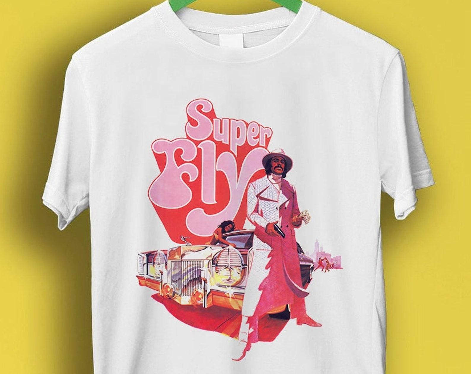 Super Fly Movie Film Meme Gift Funny Tee Style Unisex Gamer Cult Music T Shirt P618 S