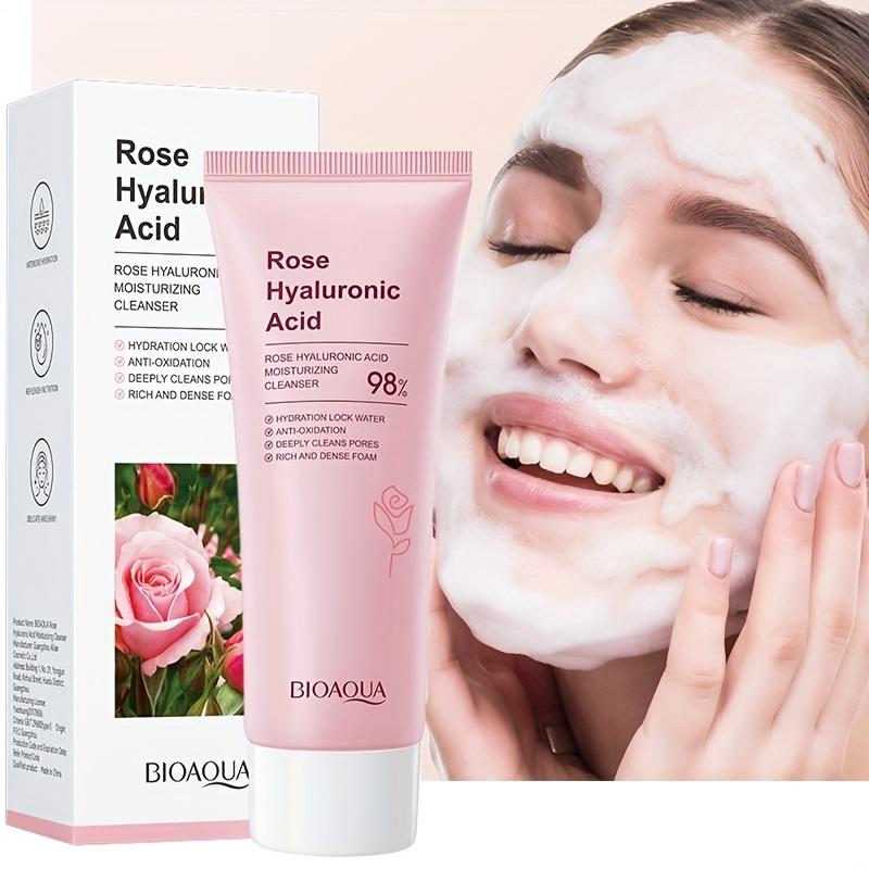 Rose Hyaluronic Acid Nourishing Facial Cleanser Oil Control Cleanser Gentle Cleanser