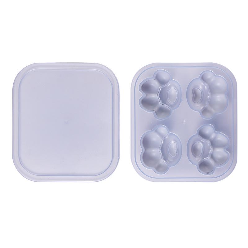 Creative Silicone Ice Cube Tray with Lid, Household Ice Mold for DIY Ice Balls and Baby Food.