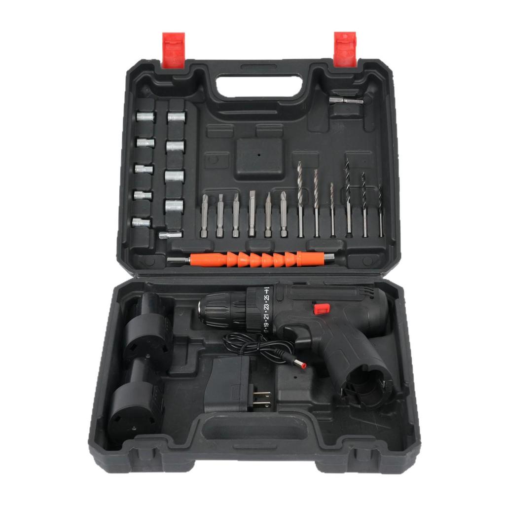 Multifunctional 21V Rechargeable Lithium Electric Drill & 12V Screwdriver