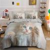 3D Digital Printing Cute Animals Cats  Bedding Set Suitable For Bedroom Duvet Cover King Queen Pillowcases Comforter Bed Linen