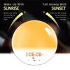 Smart Sunrise-Sunset LED Alarm Clock with Color-Changing Night Light