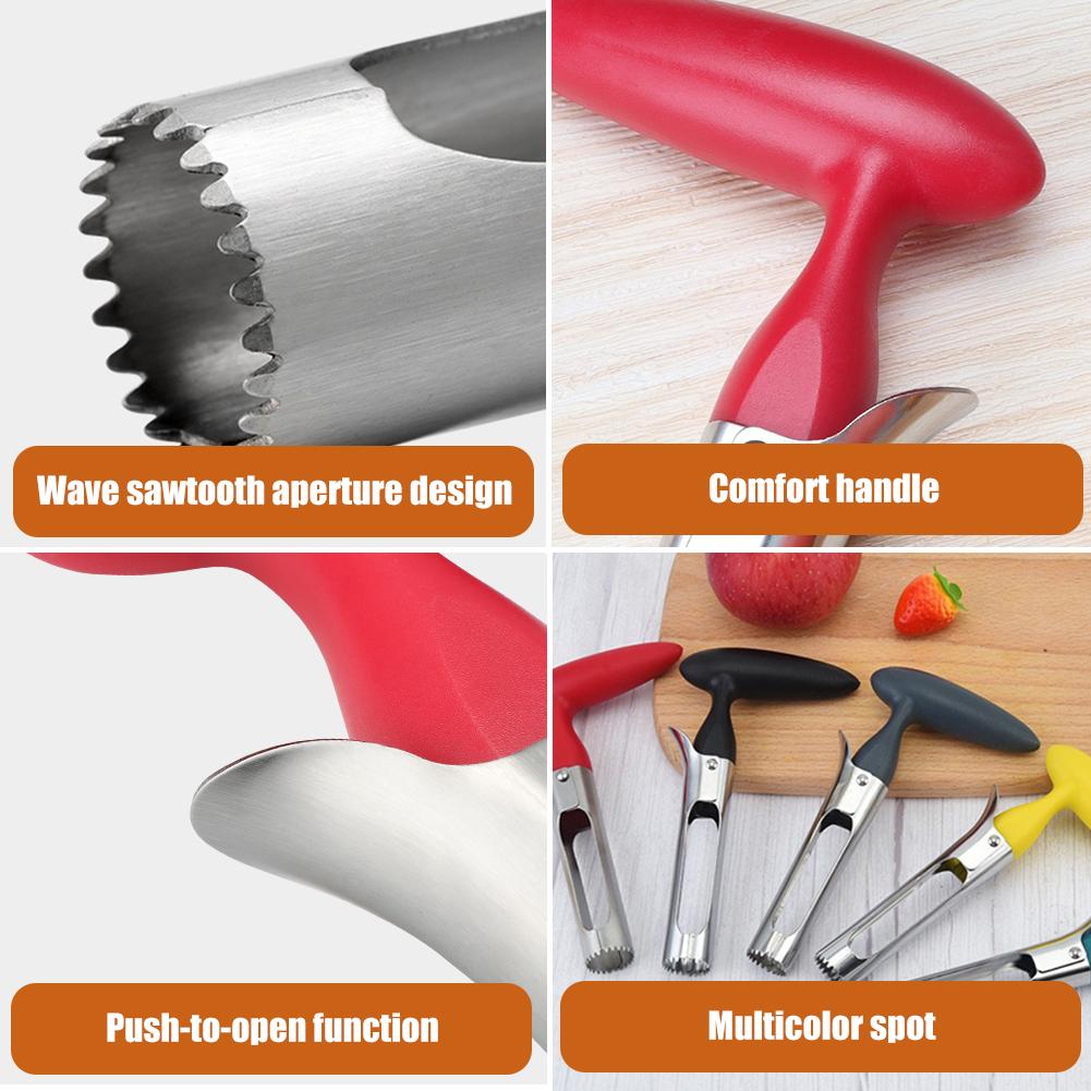 Apple Portable Core Cutter Knife Corers Fruit Slicer Multi-Function Cutting Kitchen Tools Vegetable Pear Core Remover