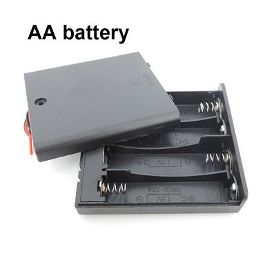 1pcs 3pcs Black 4 AA 6v 1.5v Battery Holder Box Case With Switch New 4AA Battery Holder Box Case With Switch