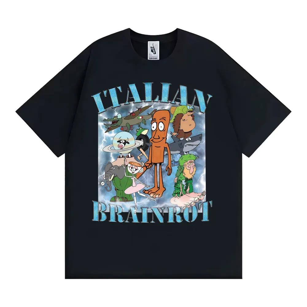 

brain rot funny T-Tung Tung Tun Ramadanexpression T-shirtgift for womenfashionable and humorous oversized T-shirt street style S