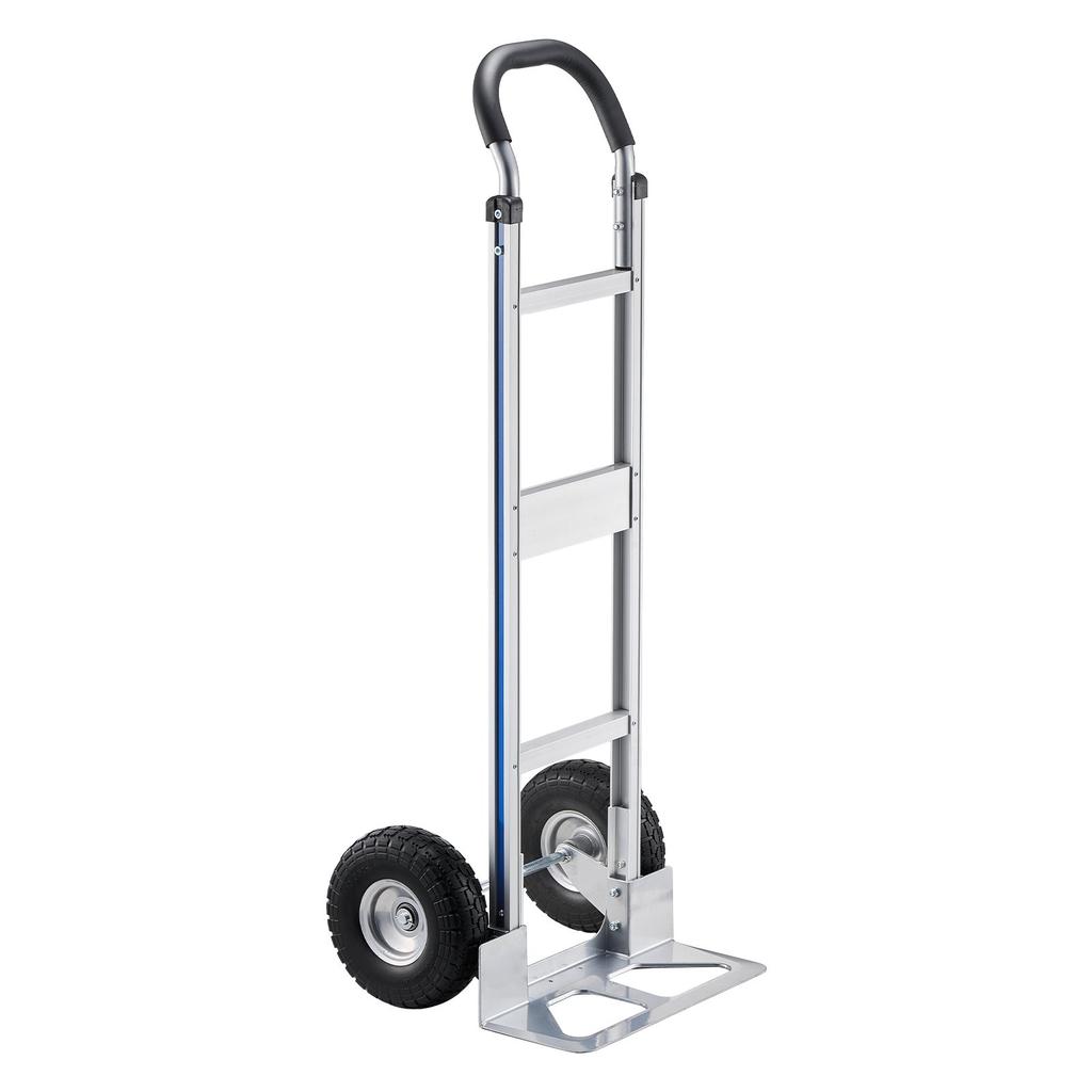 VEVOR Hand Truck, 226.9 Kg Load Capacity, Heavy-Duty Hand Truck Dolly with Non-Slip Wheels & Handle