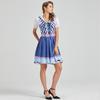 Women's Casual Beer Dress Short Sleeve Drop Shoulder Dress Bavarian Women's Clothing