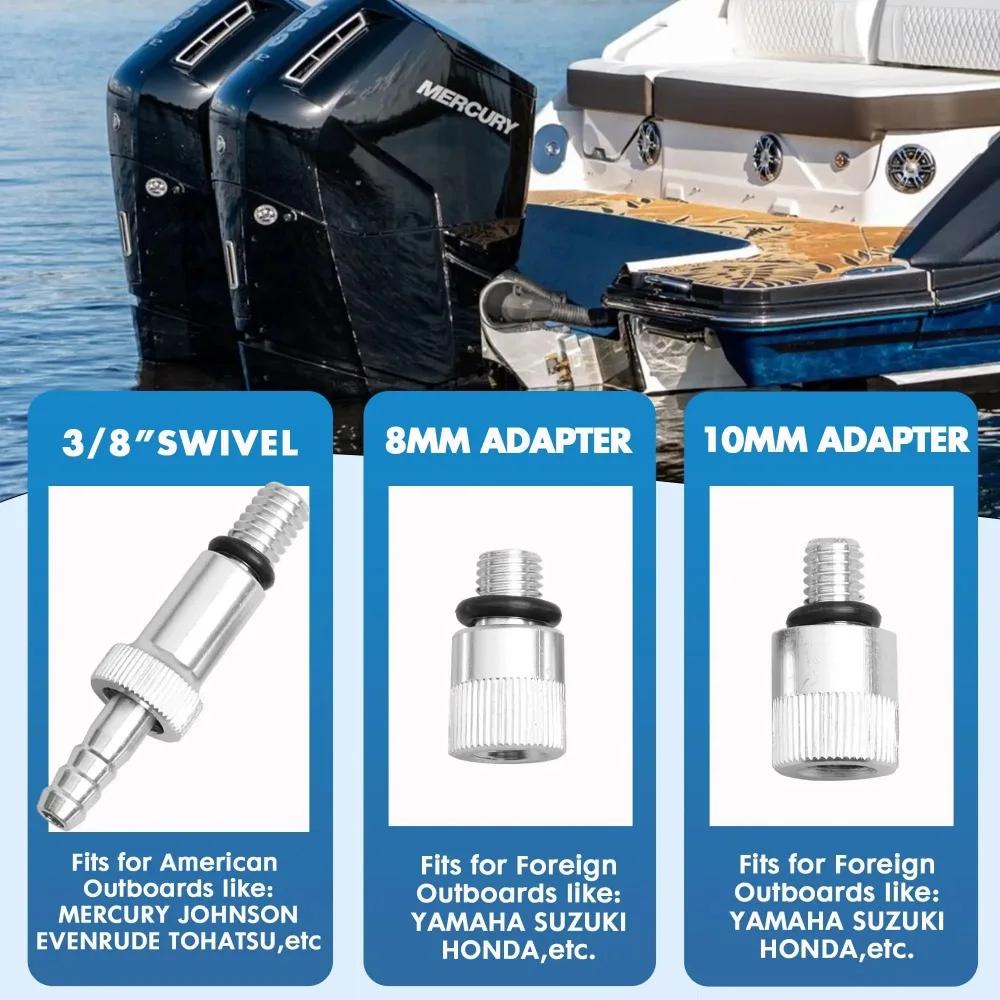 Bomba de Óleo de Engrenagem para Unidade Inferior para Garrafas Padrão de Quarto com Giro Metálico de 3/8 polegada Encaixe 8mm/10mm Carro Iate Barco Marinho Motor de Popa