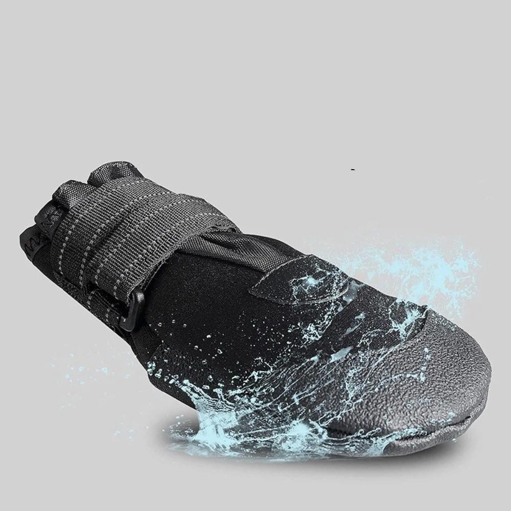 Adjustable Waterproof Dog Boots Wear-Resistant Dog Foot Cover Soft Sole Dog Socks Boots  Walking