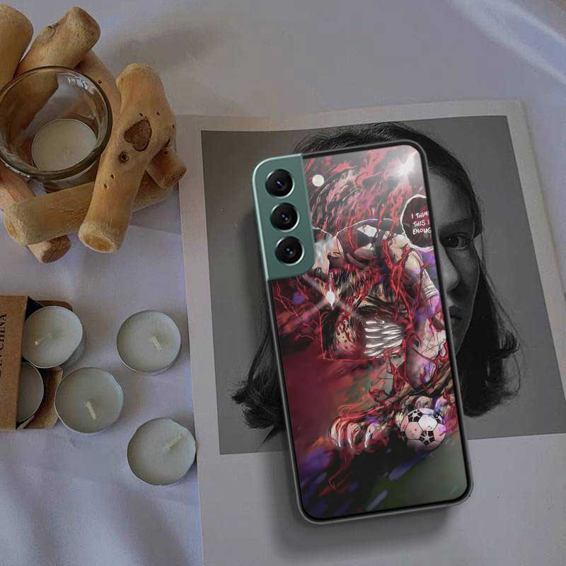 Blue Lock Anime Phone Case For Samsung Galaxy S22 S25 Ultra S21 S10 Plus S26 Edge S20 S23 S24 FE Cover Silicone Soft TPU Cle