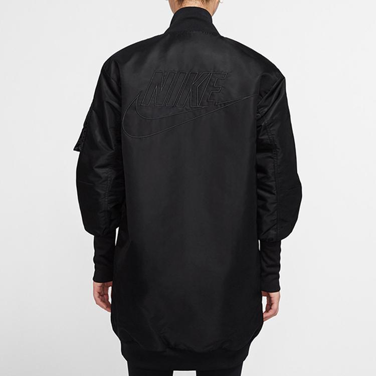 Nike Sportswear Synthetic-Fill Logo Mid-Length Warm Jacket Women Jacket Black CV1630-010