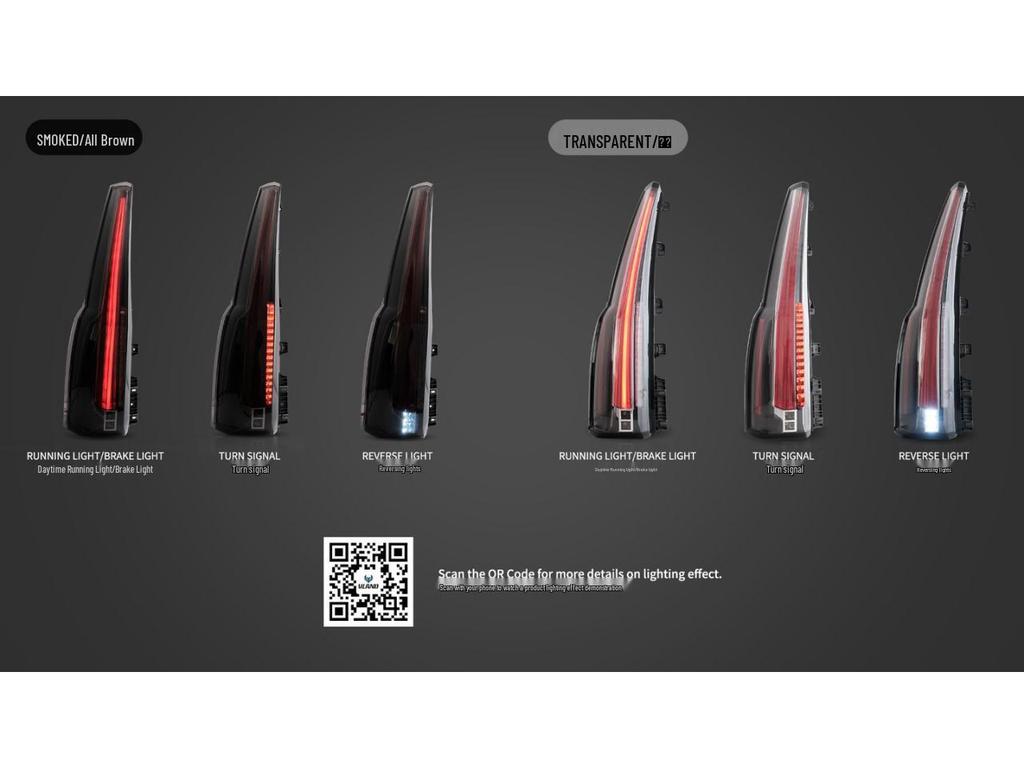 LED Brake Taillight Assembly for 2015-2020 Chevrolet Suburban/Tahoe