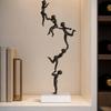 Acrobat Figure Modern Sculpture with Marble Base Contemporary for Office