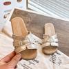 Children Slippers Open Toes Outdoors Kids Sandals Soild Color Fashion 2025 Summer New Girls Beach Shoes Hollowed-out Soft Sole