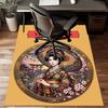 1PC Custom Name Japanese Geisha Portrait Theme Floor Mat Ideal for Living Room, Game Rooms, Office, Bedroom,Floor Mat Playful Design