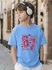 Children's Glitter Heart 67-Digit Printed Short-Sleeved Shirt, Fashionable, Casual And Comfortable, Versatile T-Shirt