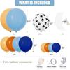 Dog Themed Party Balloon Set Blue Orange Nude Dog Paw Balloon Bone Aluminum Film Balloon Decoration