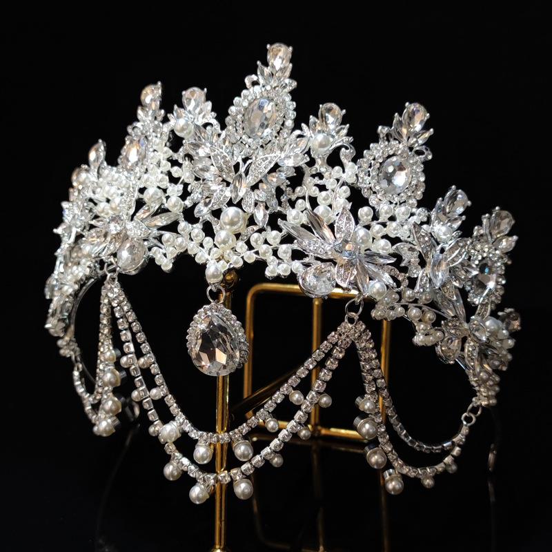 Księżniczka Korona Urodziny Osiemnaście Dorosły Kryształ Głowa Korona Premium Bridal Ślubne Nakrycia Głowy Internet Gwiazdy Kryształki