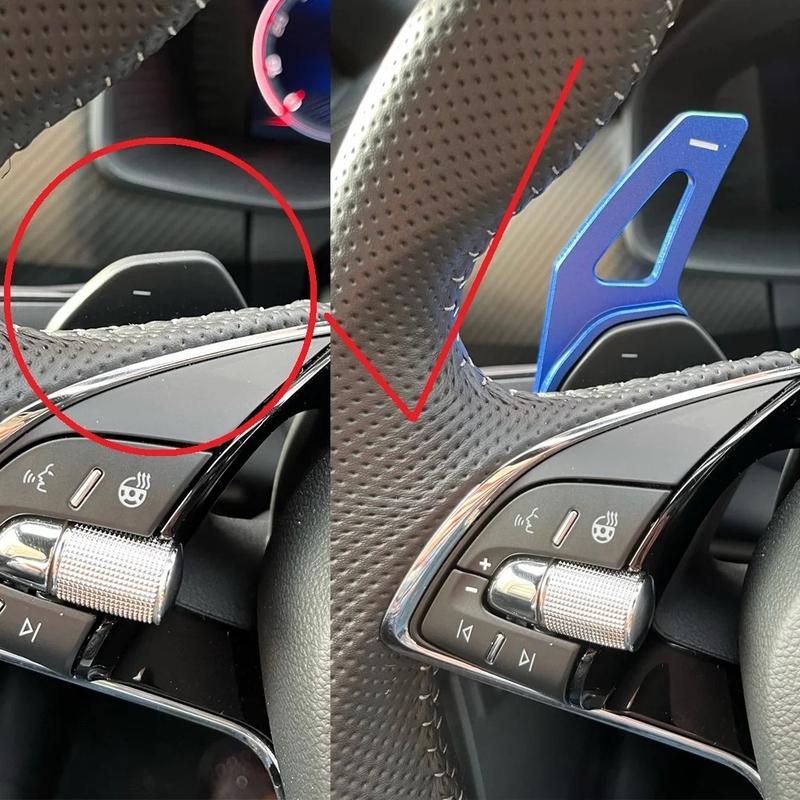 Car Steering Wheel Shift Paddle Gear Stick Extension For Skoda Octavia A8 MK4 Enyaq IV RS VRS Karoq Kodiaq -24 Paddle Cover