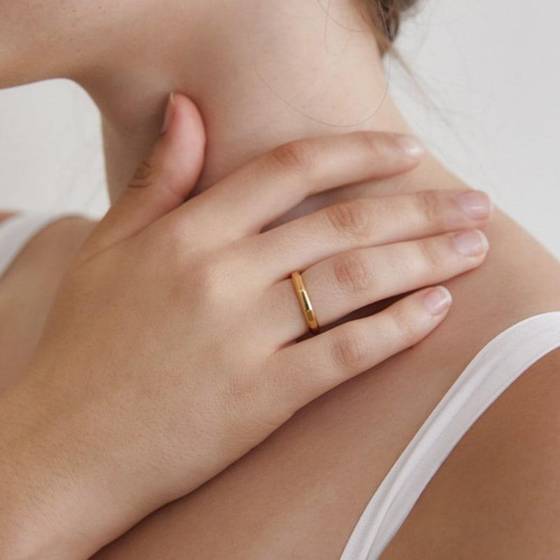 Tatiana (925 Silver) Solid Side Ring CR1833